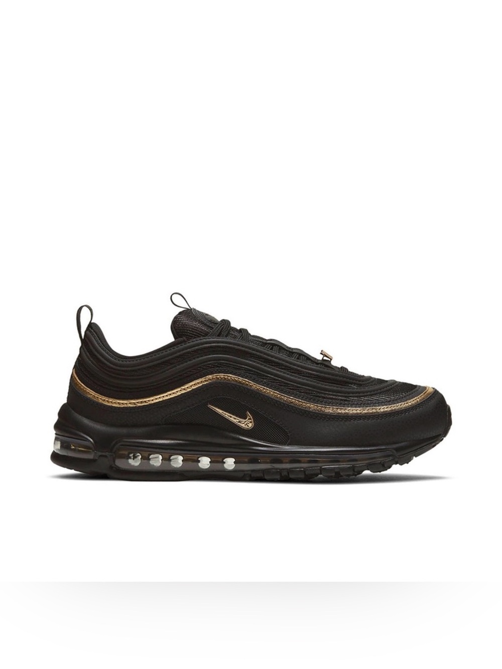 Nike Air Max 97 Black Metallic Gold Sneakers